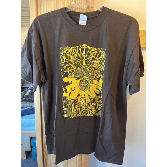 Dogsh*t & Glory Festival Unisex M Brown HANK III Monkey Fur 2006 Concert Tee - Picture 3 of 8